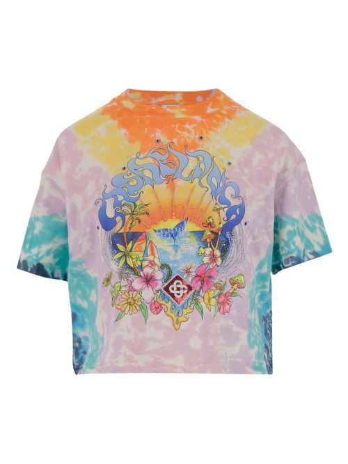 Casablanca organic-cotton t-shirt - Purple