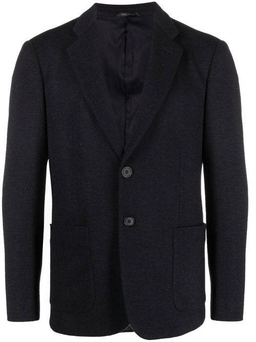 Single-breasted tailored blazer - Blue