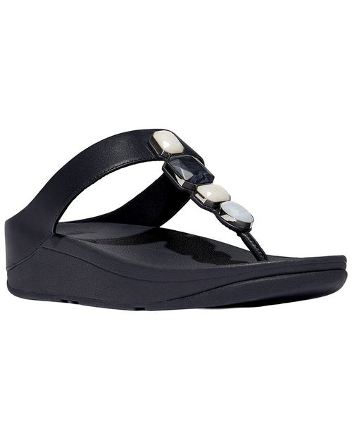 Fino Multi Stone Leather Toe Post Sandal