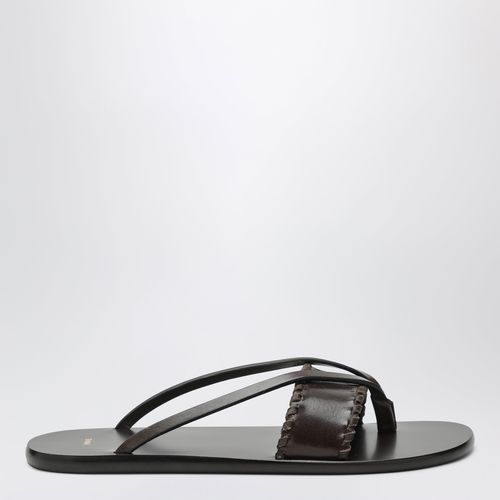 Jude Brown Leather Flipflop Sanda