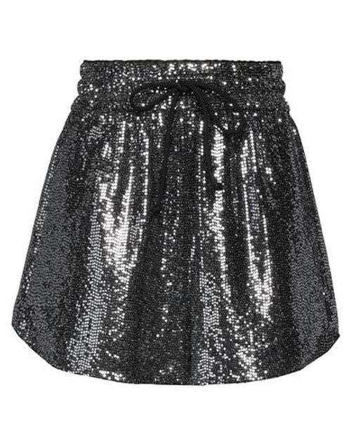 Woman Shorts & Bermuda Shorts Black Size 25 Polyamide, Metallic fiber, Elastane