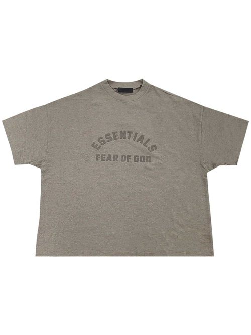 Logo-print cotton T-shirt - Grey