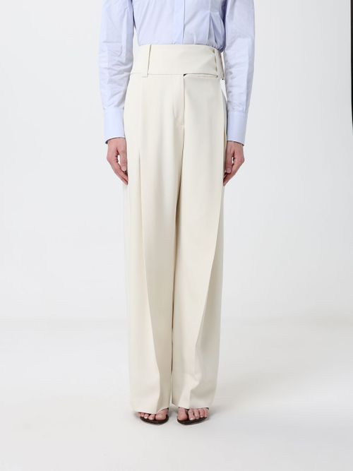 Pants Woman color Ivory
