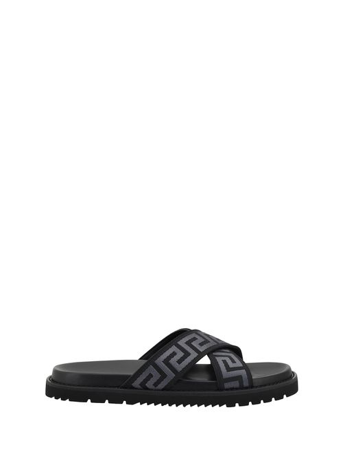 Greca Pattern Sandals