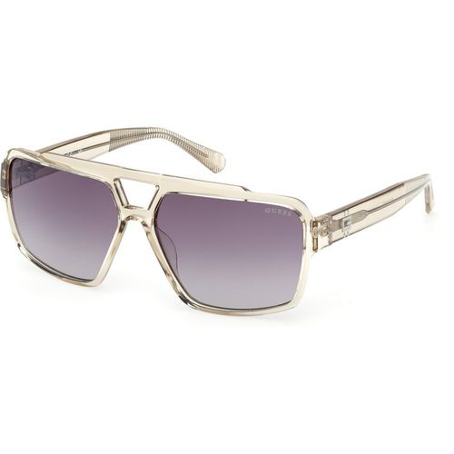 Guess Hombre Guess GU00223 57Z Gafas de sol Inyectado Beige Violeta Cuadrada Norma