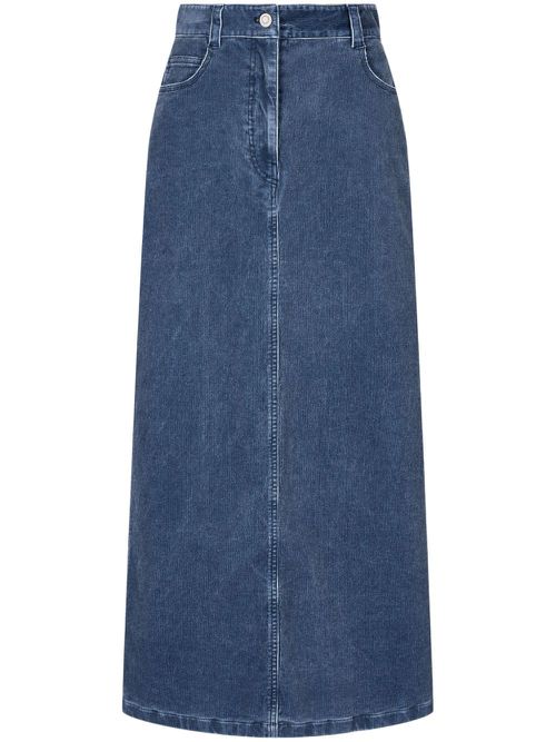 Corduroy maxi skirt - Blue