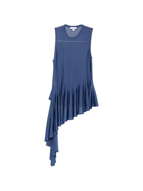 Denim Asymmetric Top