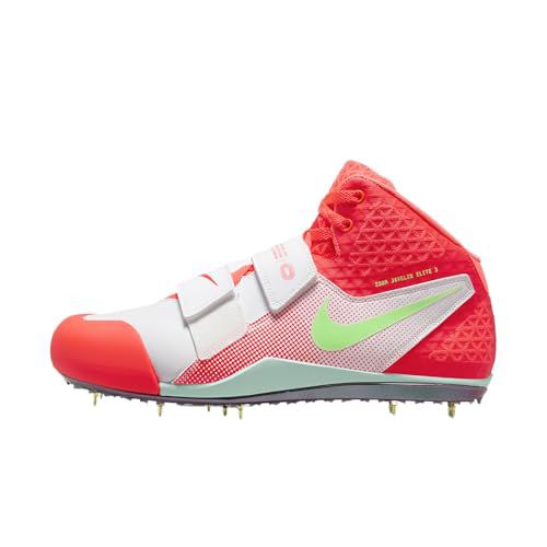Nike Zoom Javelin Elite 3 Track & Field Throwing Spikes (FZ9626-100, White/Hyper Orange/Lime Blast/Bright Crimson)