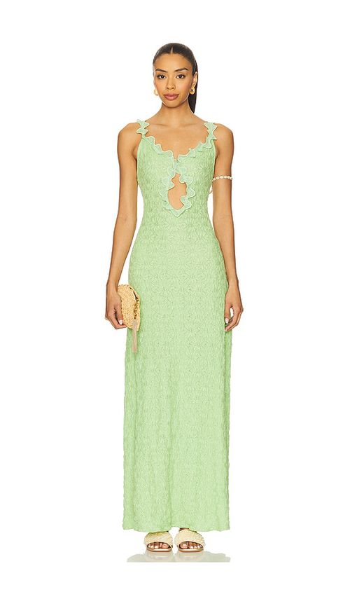 Waimari MAXIKLEID MAEA in Sage. Größe XS. Also in