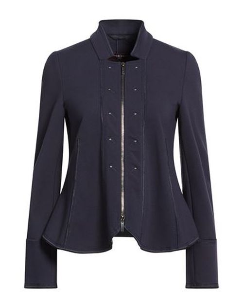 Woman Jacket Midnight blue Size 8 Rayon, Nylon, Elastane