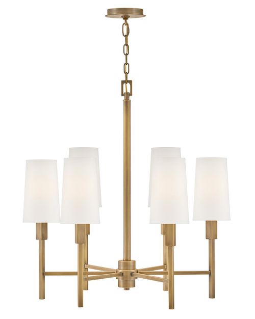 Heritage Brass LED Chandelier from the Fenwick Collection