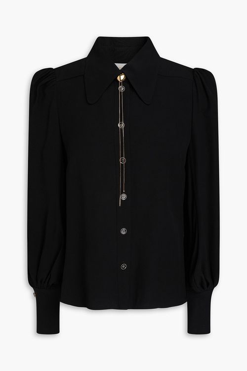 Crepe shirt - Black - 1
