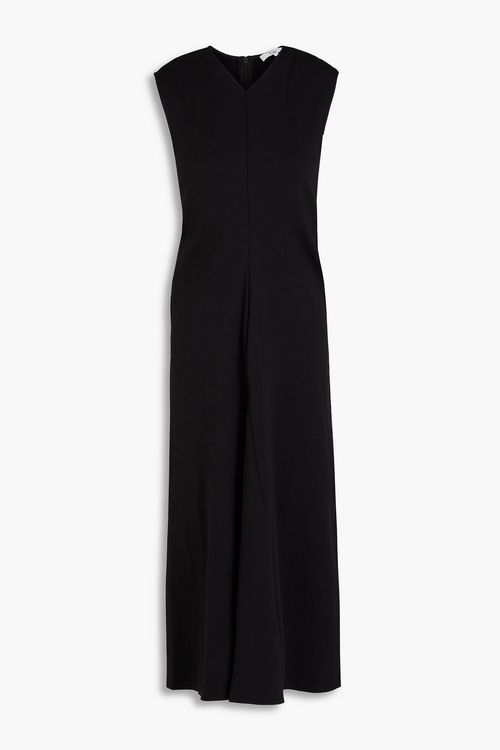 Ruched scuba midi dress