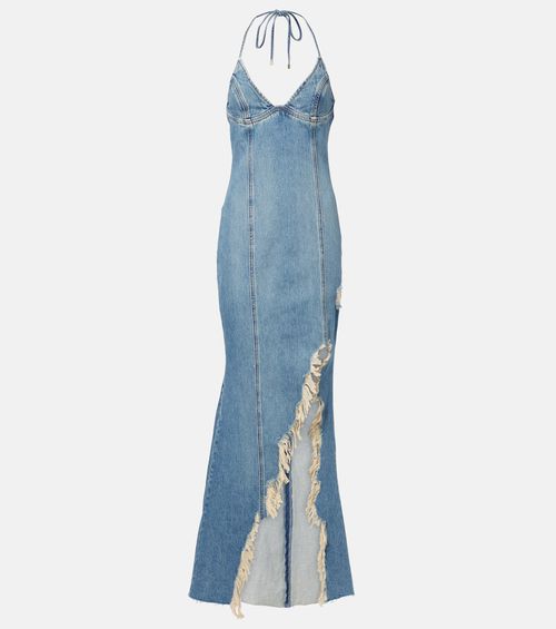 Denim maxi dress