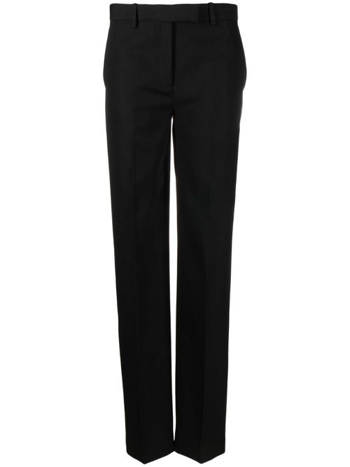 Virgin-wool tailored trousers - Black