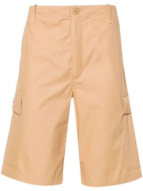 Ripstop Cotton Cargo Shorts — Caramel