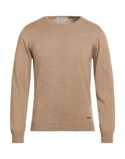Man Sweater Sand Size L Cotton