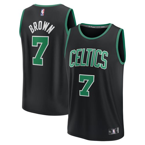 Youth Jaylen Brown Black Boston Celtics Fast Break Replica Player Jersey