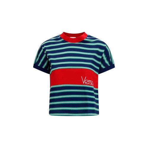 Striped Cotton T-Shirt — Multicolor