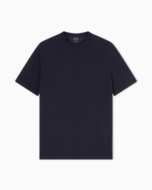 Ribbed cotton tricot top