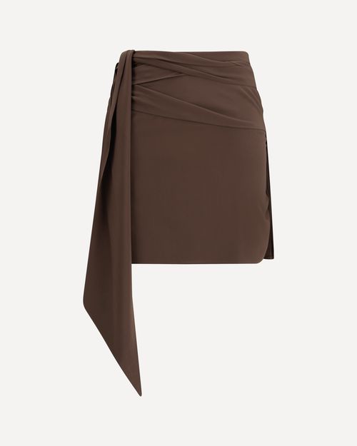 PRADA Crepe de chine Mini Skirt Female 40