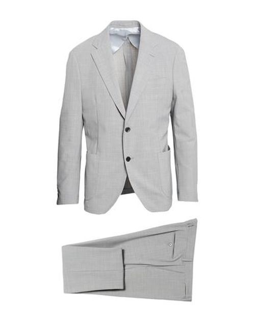 Man Suit Light grey Size 42 Polyester, Virgin Wool, Elastane