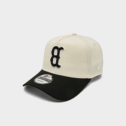 Boston Red Sox MLB Upside Down 9FORTY A-Frame Snapback Hat in Chrome/Black