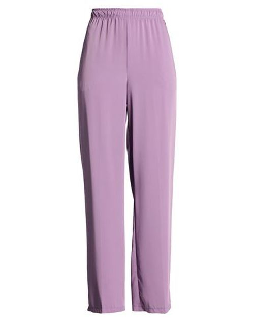 Woman Pants Mauve Size 10 Polyester, Elastane