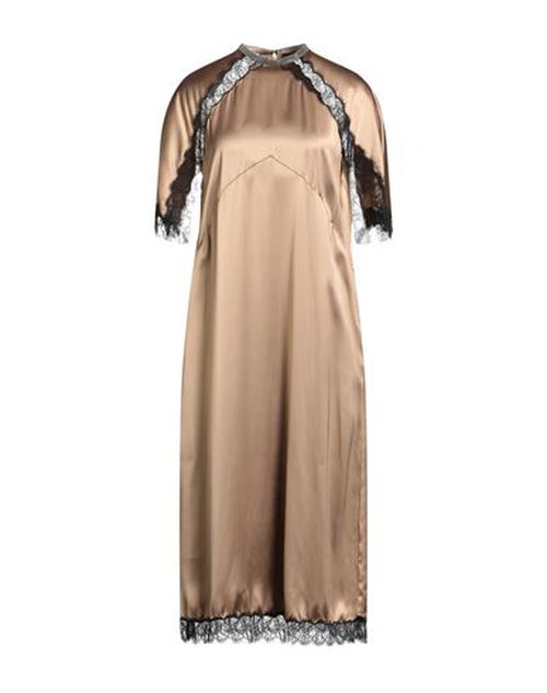 Woman Midi dress Khaki Size 10 Viscose, Polyamide