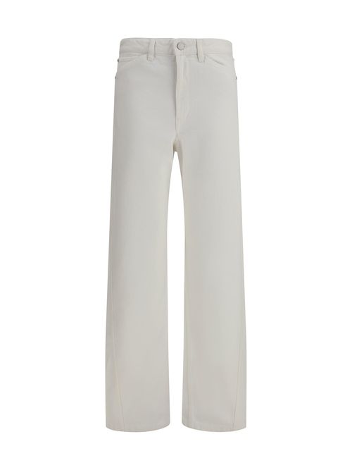 Cotton Five-Pocket Trousers — White