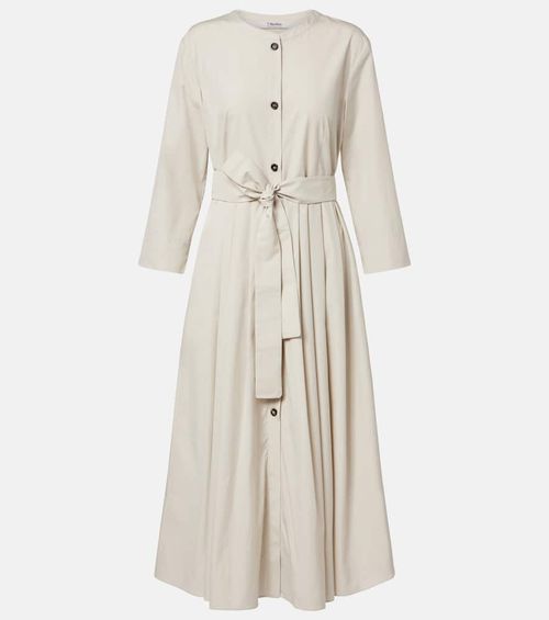 Giorno belted cotton shirt dress