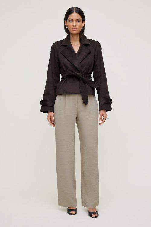 Alex Airflow Wide Leg Pants - Beige - Women Clothing