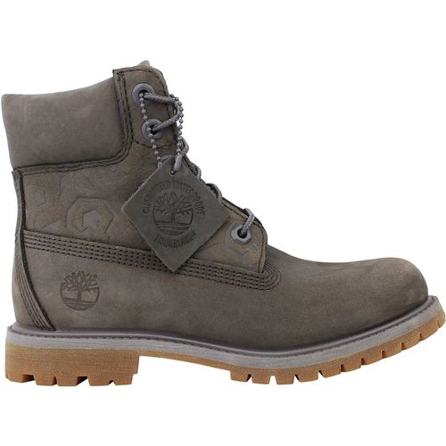 Timberland 6inch Womens Dark Grey Boots Nubuck