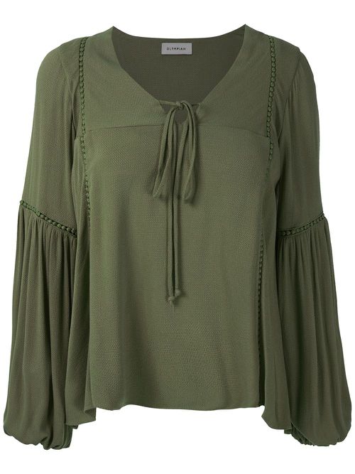 Hagia wide sleeves blouse - Green