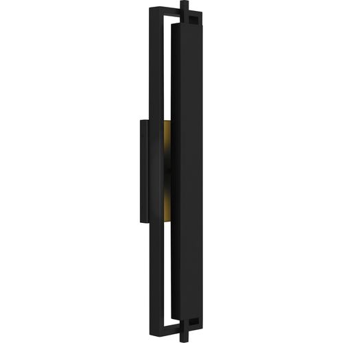Matte Black LED Outdoor Wall Lantern from the Pointsett Collection