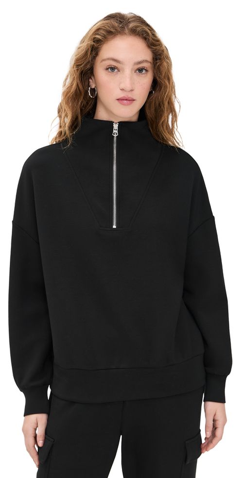 Hawley Half-Zip Sweatshirt Black
