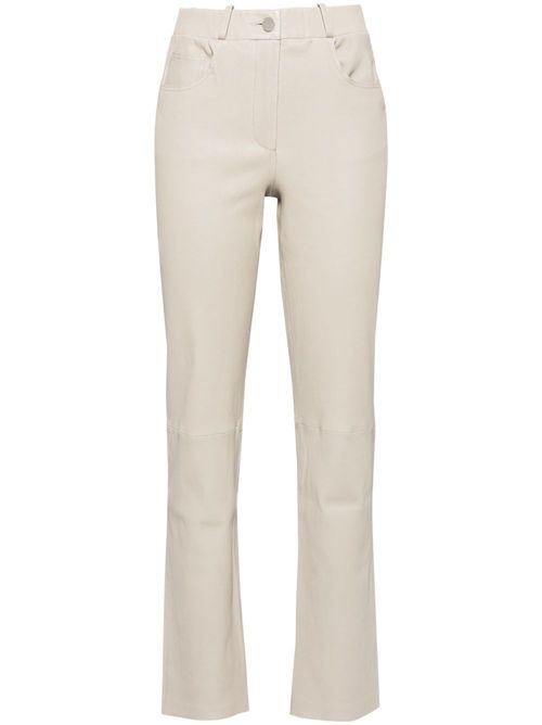 Saravejo leather trousers - Grey