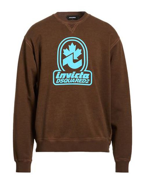 Man Sweatshirt Brown Size S Cotton