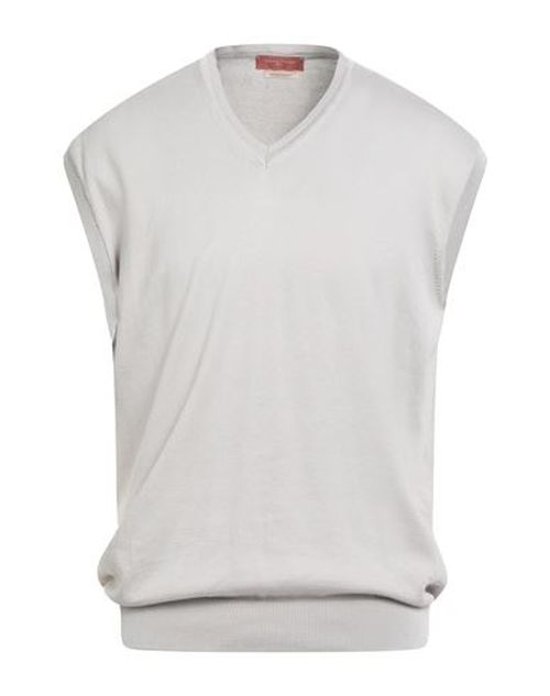 Man Sweater Light grey Size XXL Cotton