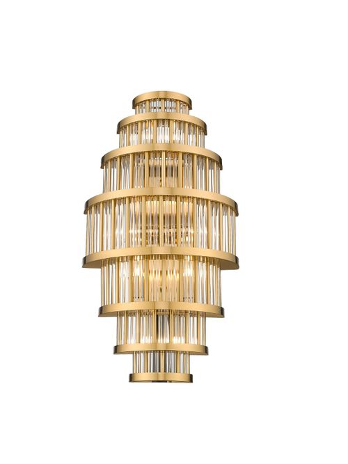 Aged Brass LED Wall Sconce from the Waldorf Collection