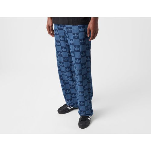 Adidas Monogram Denim Pants - Blue