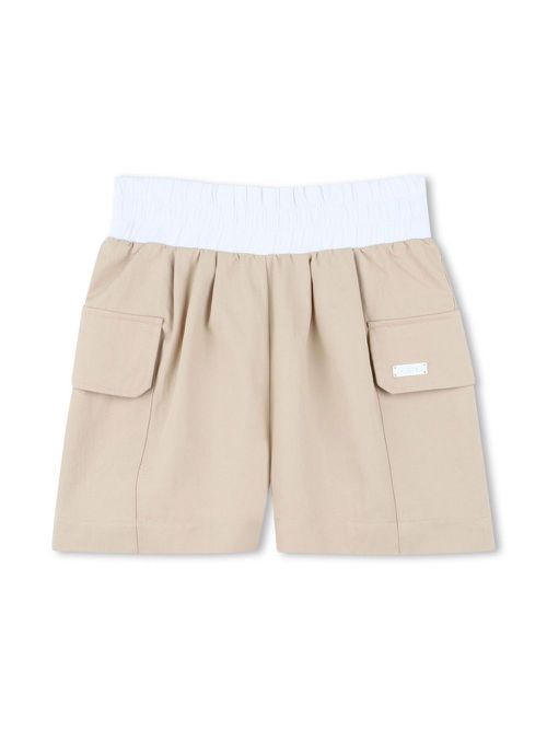 Logo-plaque shorts - Neutrals