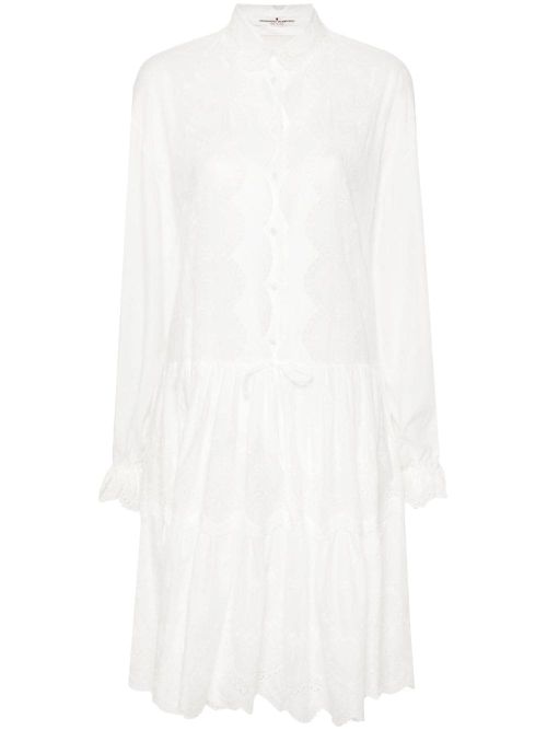 - Embroidered Shirt Dress