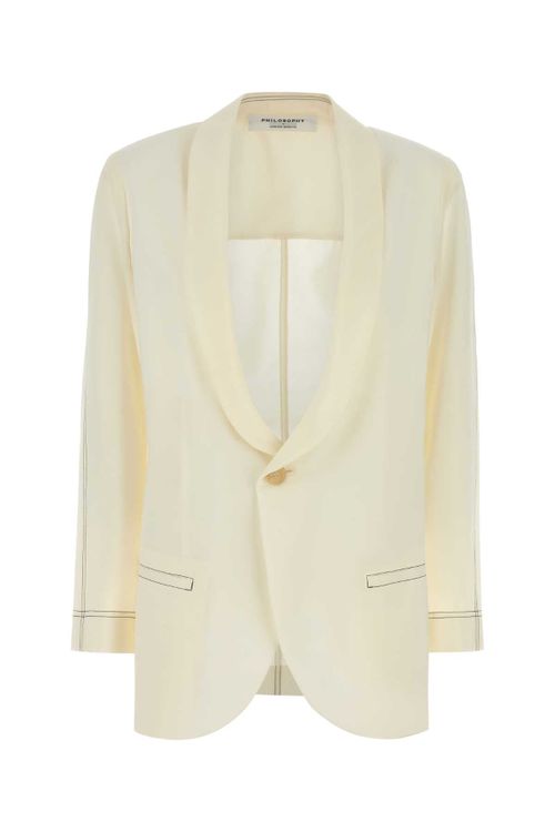 Etamine Blazer — Ivory