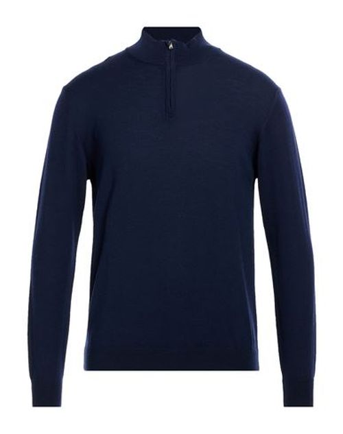 Man Turtleneck Navy Size L Merino Wool