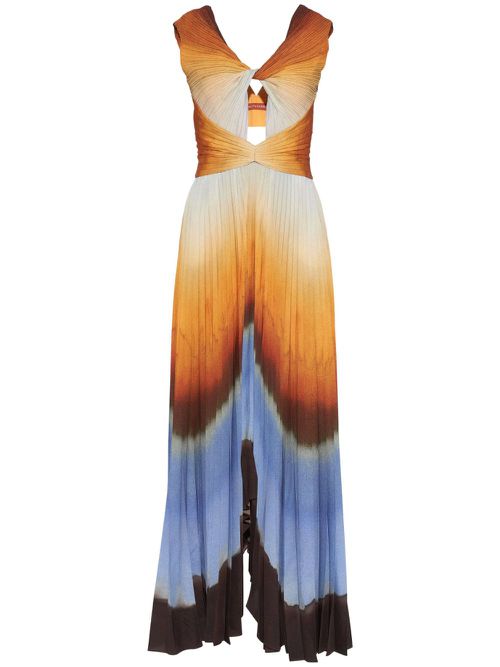 Kalymnos Shibori-print maxi dress - Neutrals