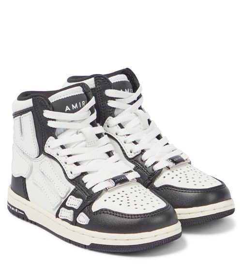 Amiri Kids Skeleton leather high-top sneakers