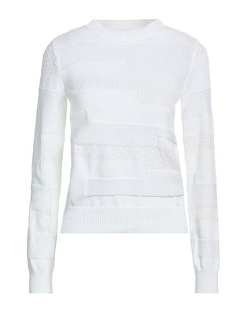 Woman Sweater White Size 12 Cotton, Polyamide