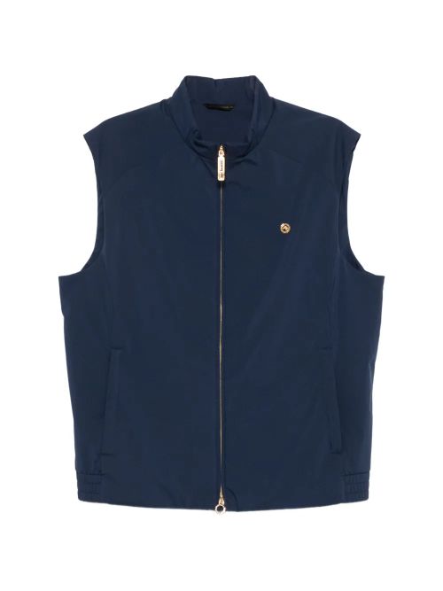 Logo-Detail Gilet — Navy