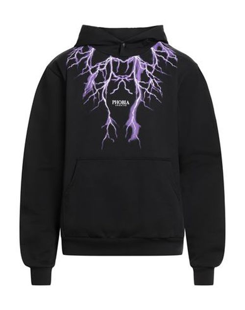 Man Sweatshirt Black Size M Cotton